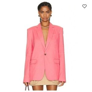 A.L.C. Donovan Linen Blend Effortless Style Blazer